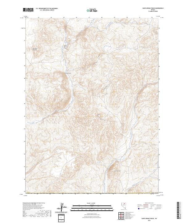 Santa Renia Fields 2023 topographic map thumbnail