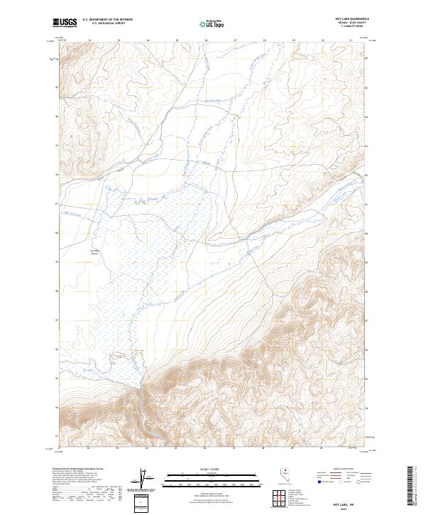 Hot Lake 2023 topographic map thumbnail