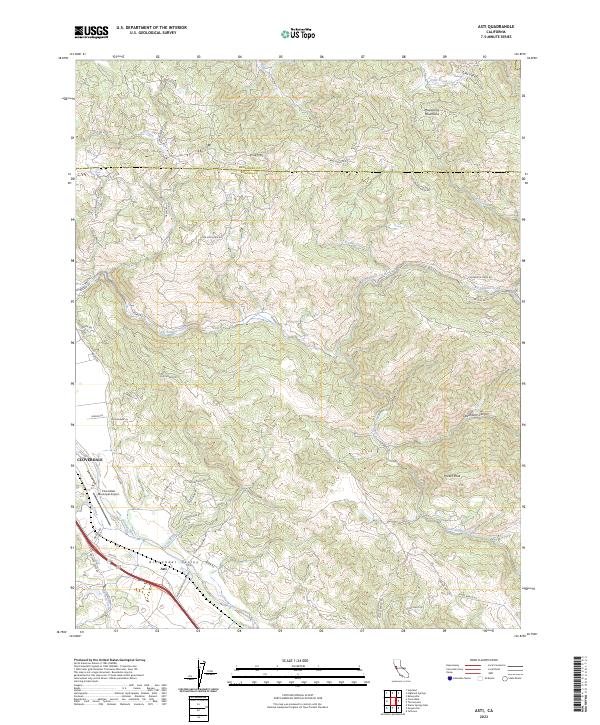 Asti topographic map thumbnail