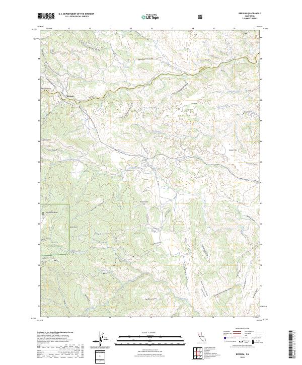 Beegum topographic map thumbnail