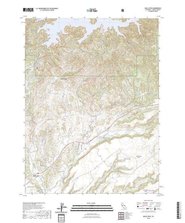 Bella Vista topographic map thumbnail