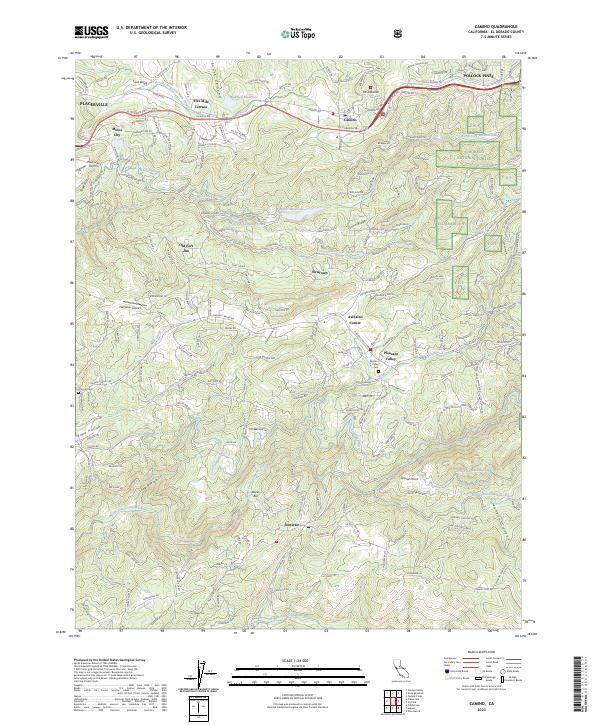 Camino topographic map thumbnail