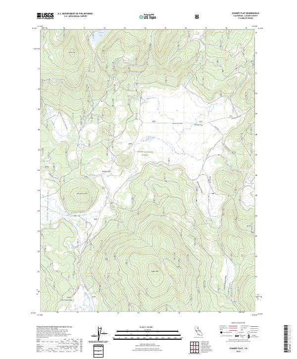 Champs Flat 2023 topographic map thumbnail