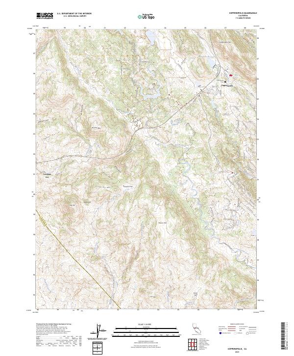 Copperopolis 2023 topographic map thumbnail