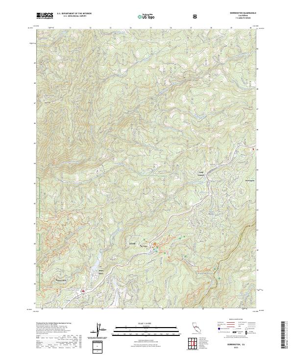 Dorrington 2023 topographic map thumbnail