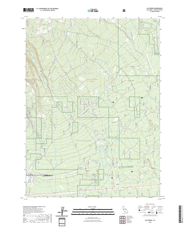 Elk Spring topographic map thumbnail