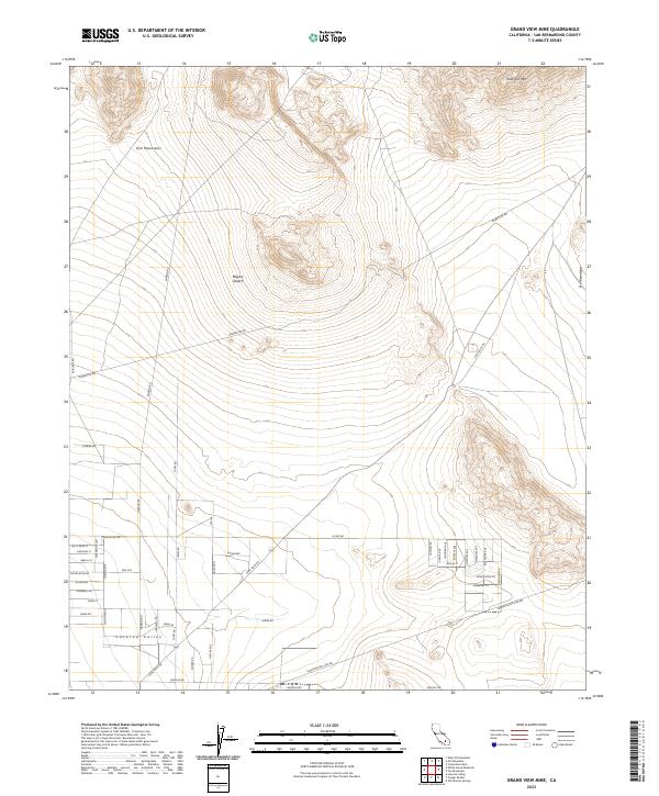 Grand View Mine 2023 topographic map thumbnail