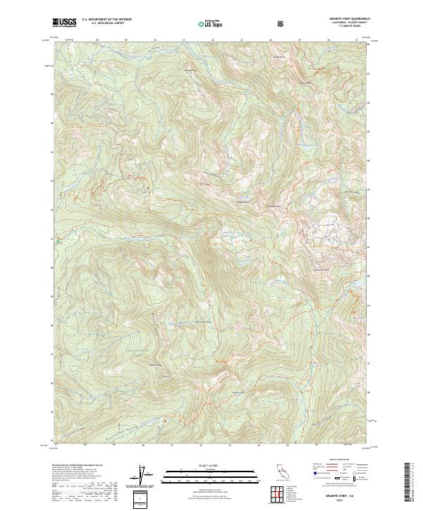 Granite Chief 2023 topographic map thumbnail