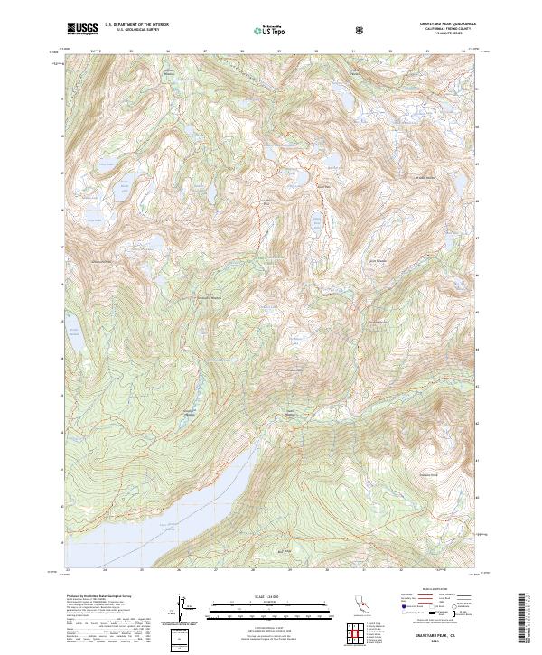 Graveyard Peak 2023 topographic map thumbnail