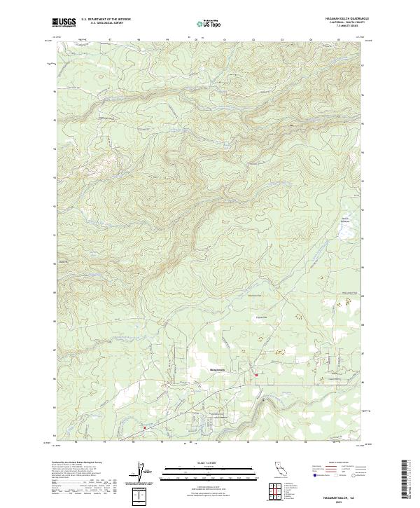 Hagaman Gulch 2023 topographic map thumbnail