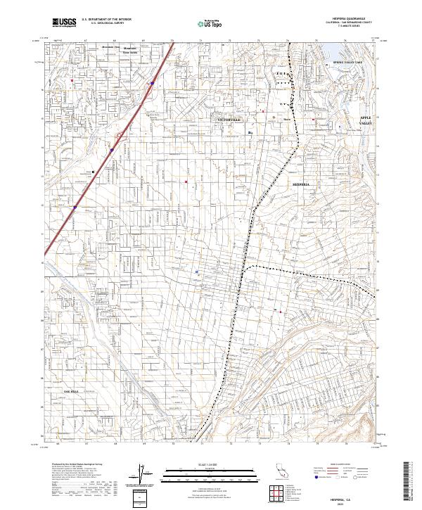 Hesperia 2023 topographic map thumbnail