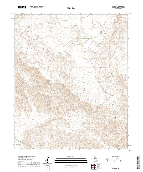 Keys View 2023 topographic map thumbnail