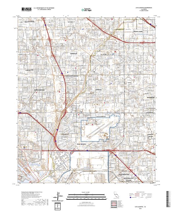 Los Alamitos 2023 topographic map thumbnail