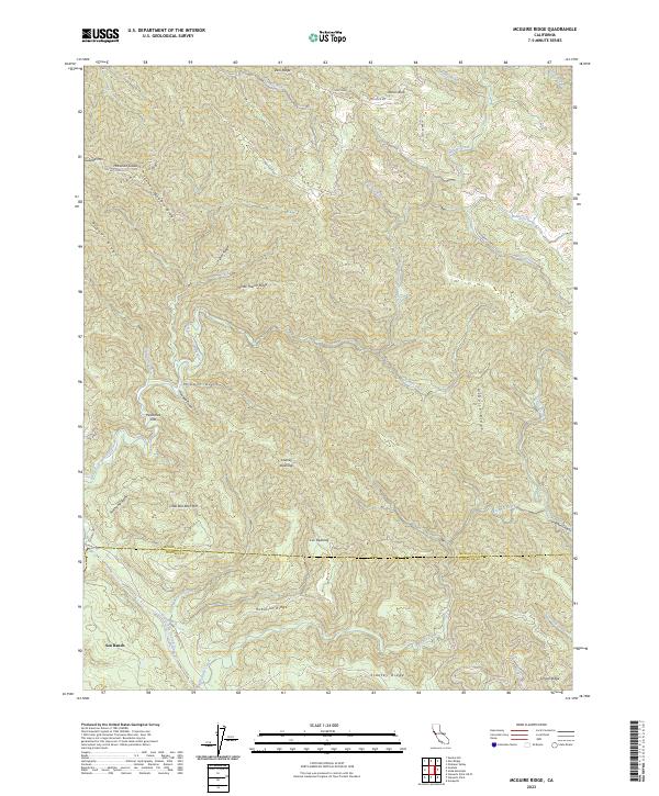 McGuire Ridge topographic map thumbnail