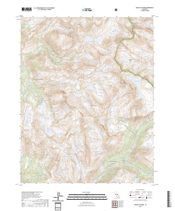 Mount Hilgard 2023 topographic map thumbnail
