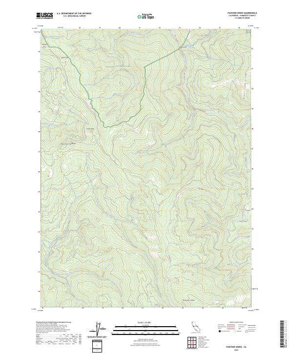 Panther Creek 2023 topographic map thumbnail