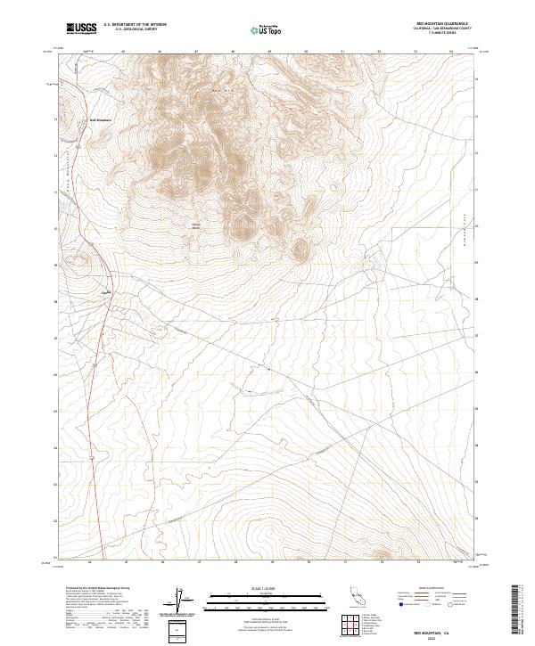 Red Mountain 2023 topographic map thumbnail