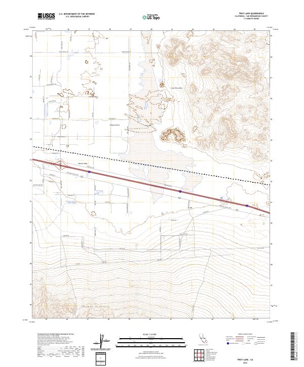 Troy Lake 2023 topographic map thumbnail