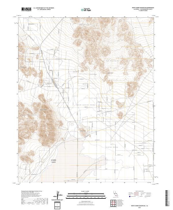 White Horse Mountain 2023 topographic map thumbnail