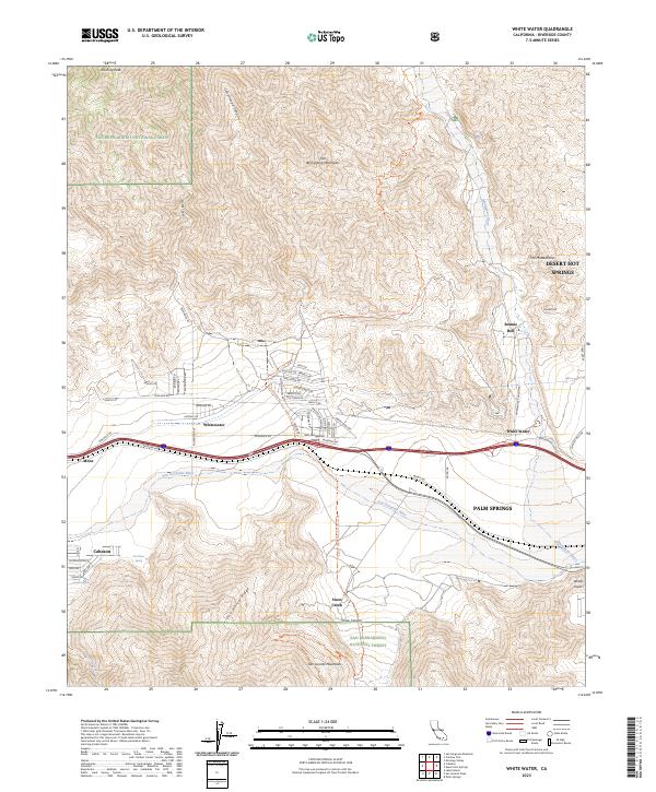 White Water 2023 topographic map thumbnail
