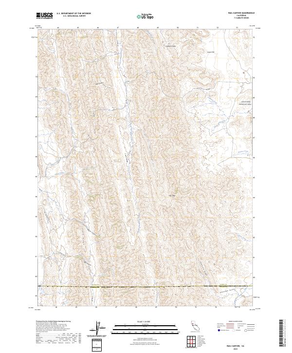 Rail Canyon 2023 topographic map thumbnail