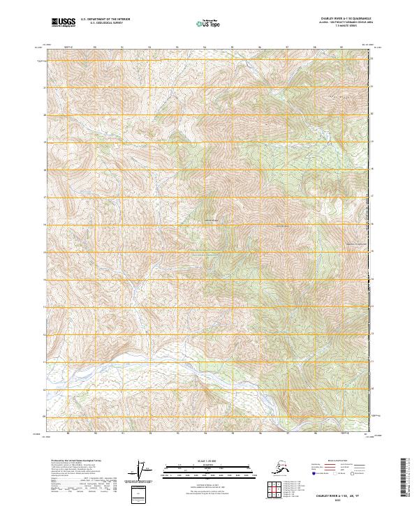 Charley River A-1 SE topographic map thumbnail