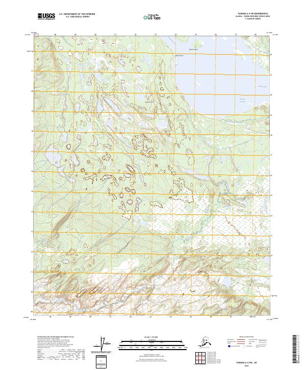Tanana A-4 SW topographic map thumbnail