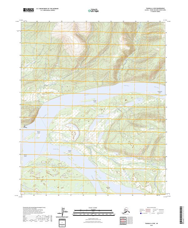 Tanana A-4 NW topographic map thumbnail