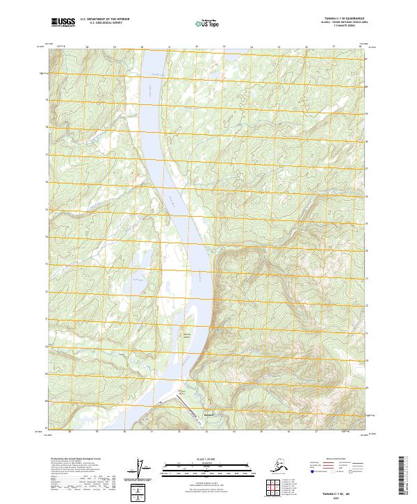 Tanana C-1 SE topographic map thumbnail
