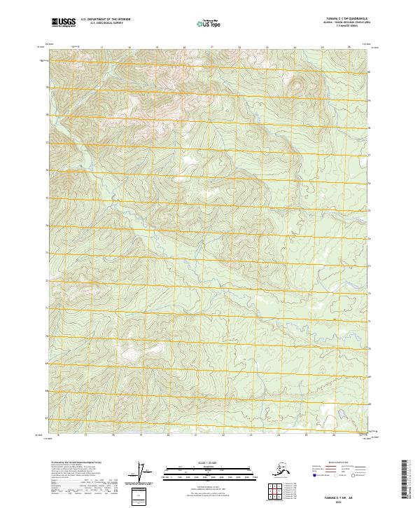 Tanana C-1 SW topographic map thumbnail