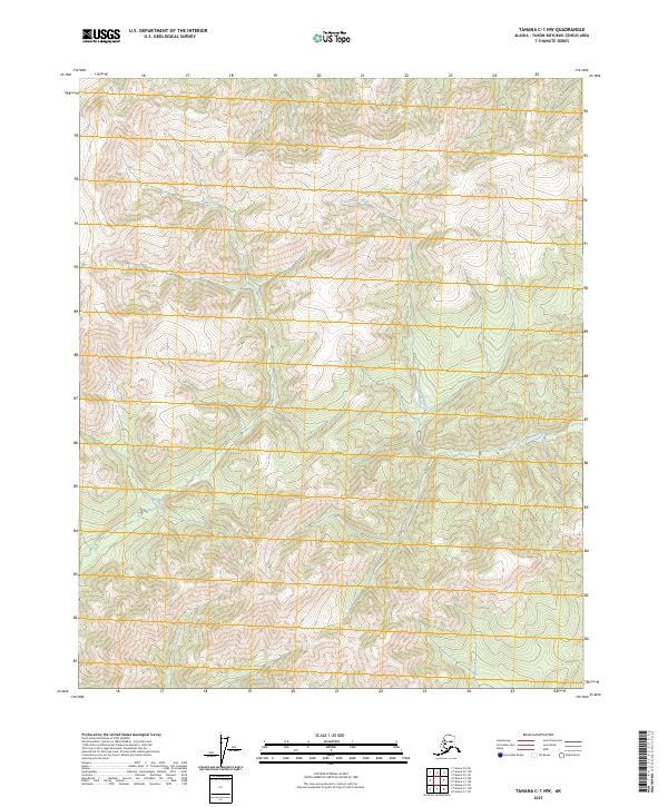Tanana C-1 NW topographic map thumbnail