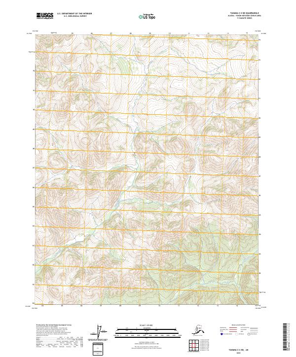 Tanana C-2 NE topographic map thumbnail