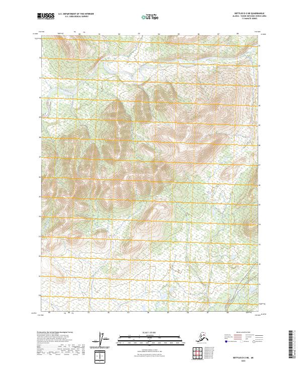 Bettles D-2 NE topographic map thumbnail