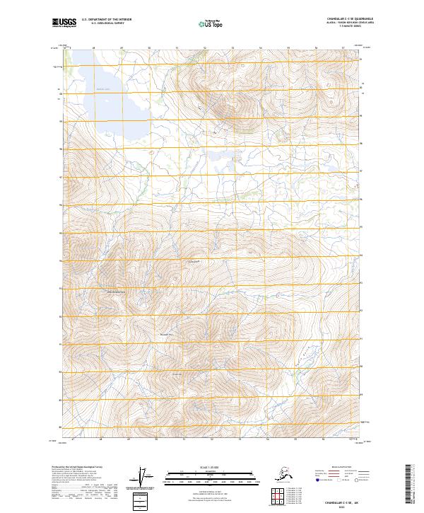 Chandalar C-3 SE topographic map thumbnail