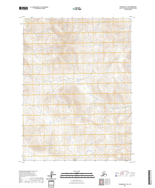 Chandalar C-3 NE topographic map thumbnail