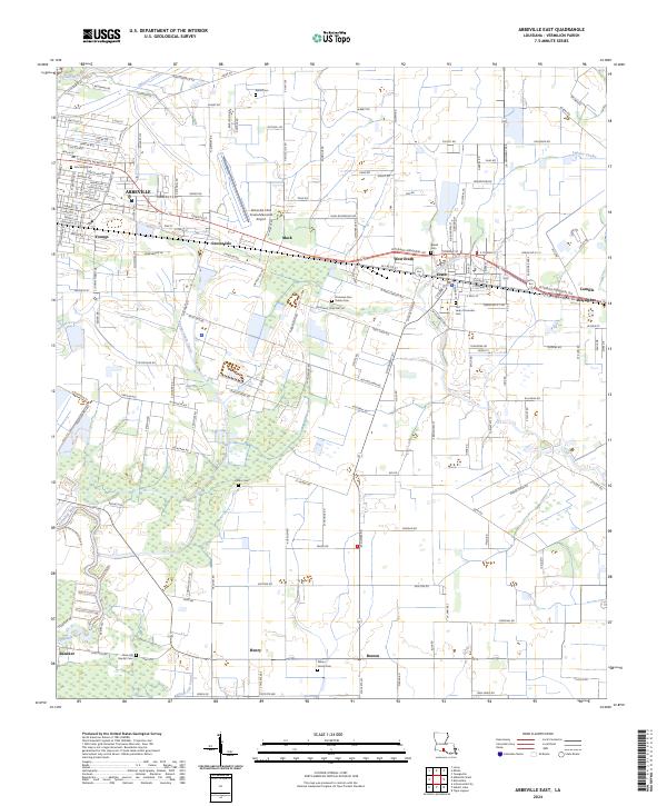 Abbeville East topographic map thumbnail