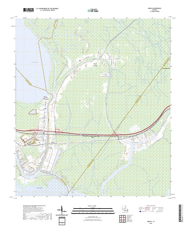 Amelia topographic map thumbnail