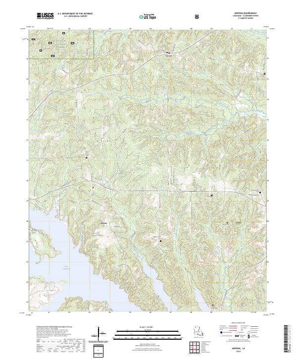 Arizona topographic map thumbnail