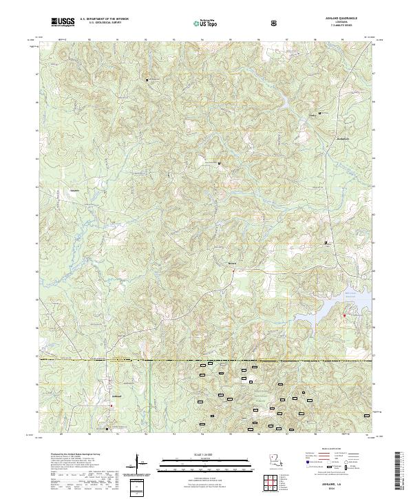 Ashland topographic map thumbnail