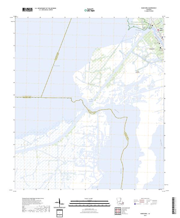Barataria topographic map thumbnail