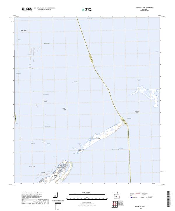 Barataria Pass 2024 topographic map thumbnail