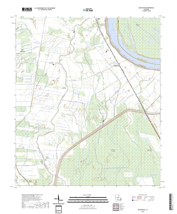 Batchelor topographic map thumbnail
