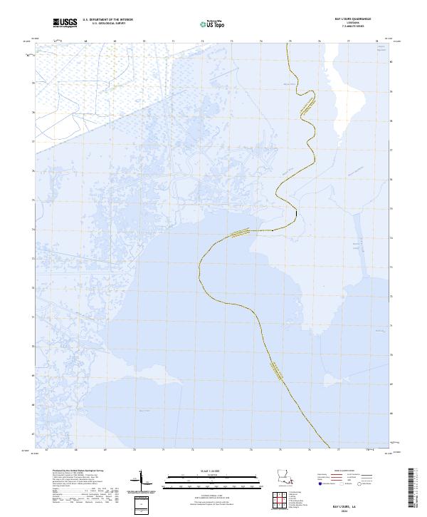 Bay L'Ours topographic map thumbnail