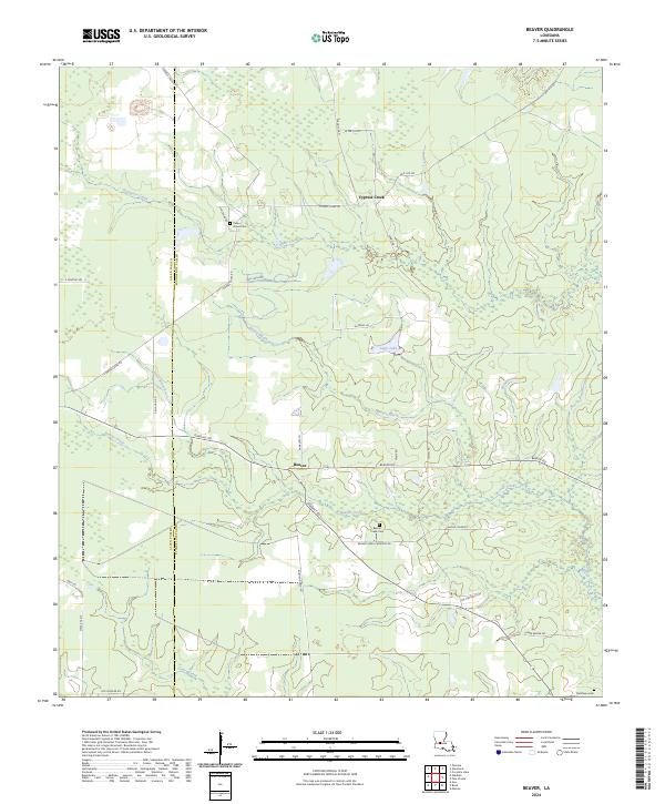 Beaver topographic map thumbnail