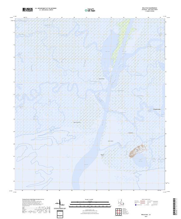 Belle Isle topographic map thumbnail
