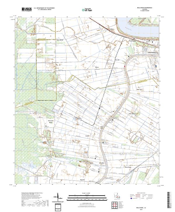 Belle Rose topographic map thumbnail