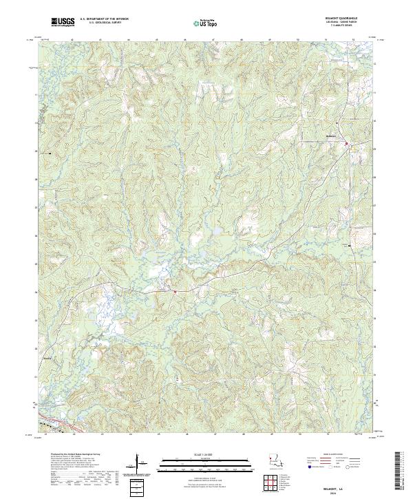 Belmont topographic map thumbnail