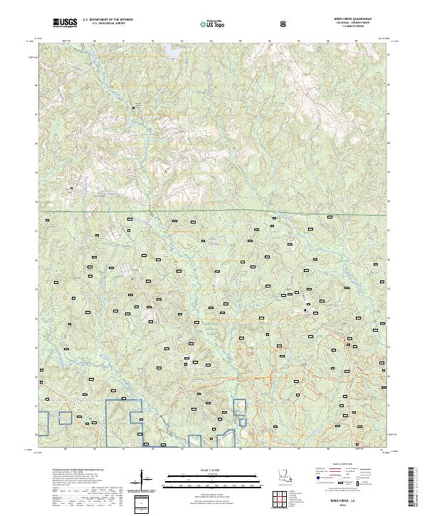 Birds Creek topographic map thumbnail