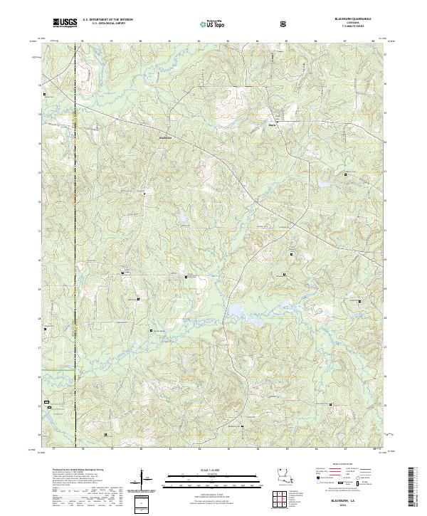 Blackburn topographic map thumbnail