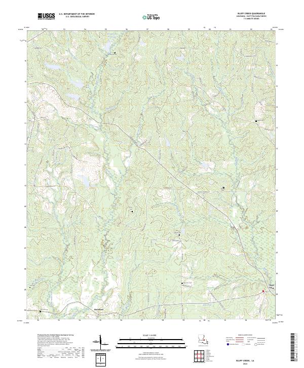 Bluff Creek topographic map thumbnail